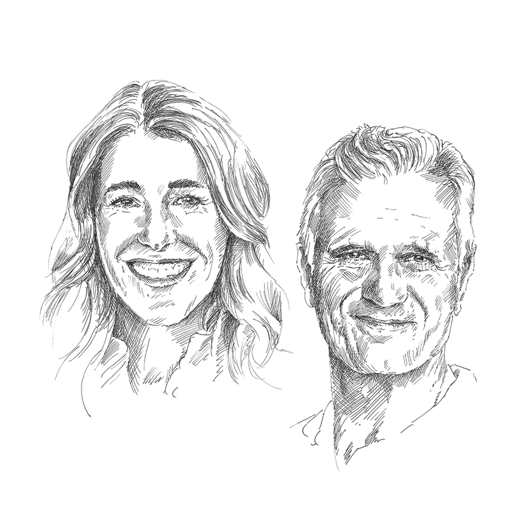 Illustration Swantje Allmers und Dr. Michael Trautmann
