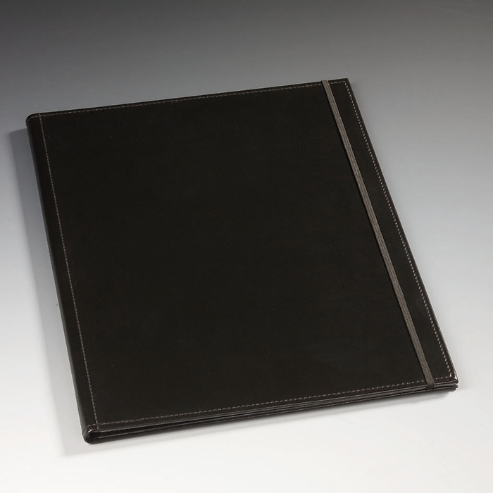 Libreta de Pentagramas A4, sin correa de mano, Negro