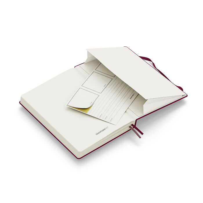 Libreta Medium (A5), Tapa dura, 251 Páginas numeradas, Port  Red, Liso