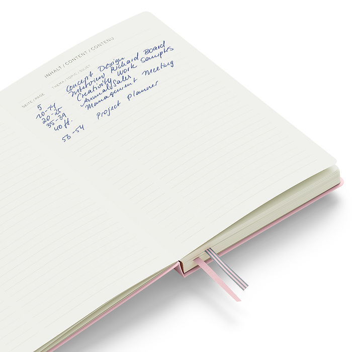 Libreta Medium (A5), Tapa dura, 251 Páginas numeradas, Powder, Liso