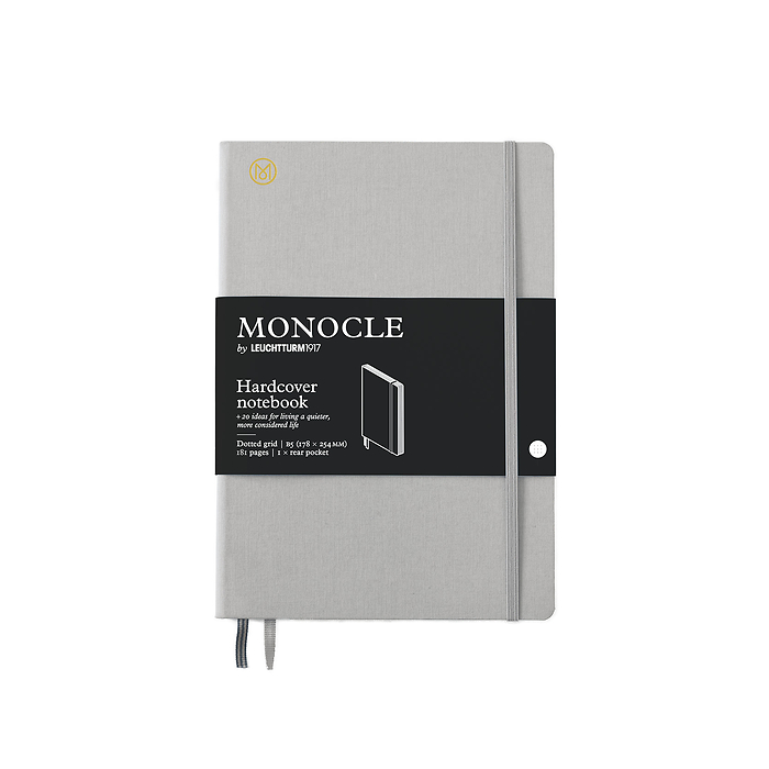 Libreta Composition (B5) Monocle, Tapa dura, 192 páginas numeradas, Light Grey, Punteado