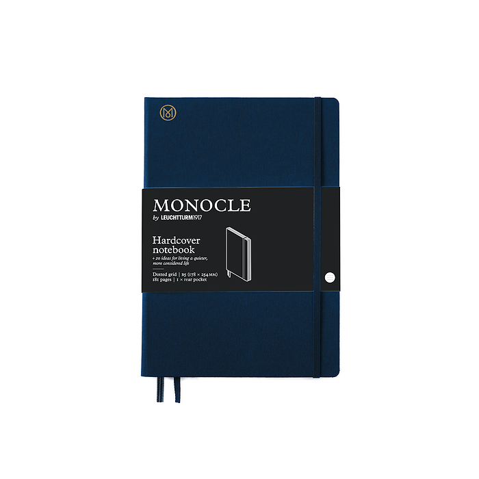 Libreta Composition (B5) Monocle, Tapa dura, 192 páginas numeradas, Navy, Punteado