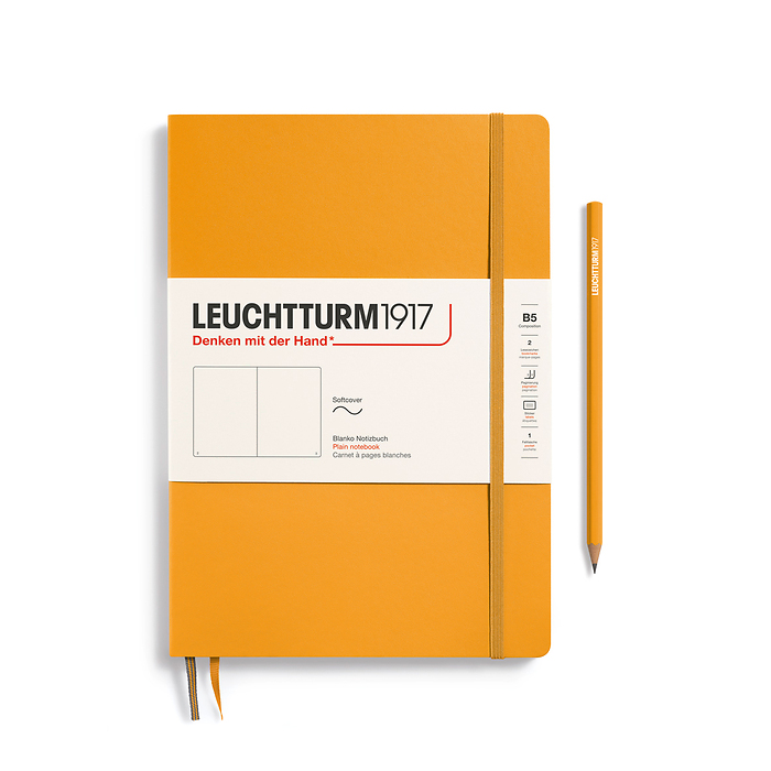 Libreta Composition (B5), Tapa blanda, 123 Páginas numeradas, Rising Sun, Liso