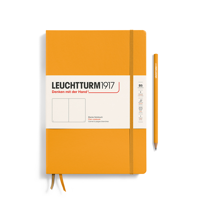 Libreta Composition (B5), Tapa dura, 219 Páginas numeradas,  Rising Sun, Liso