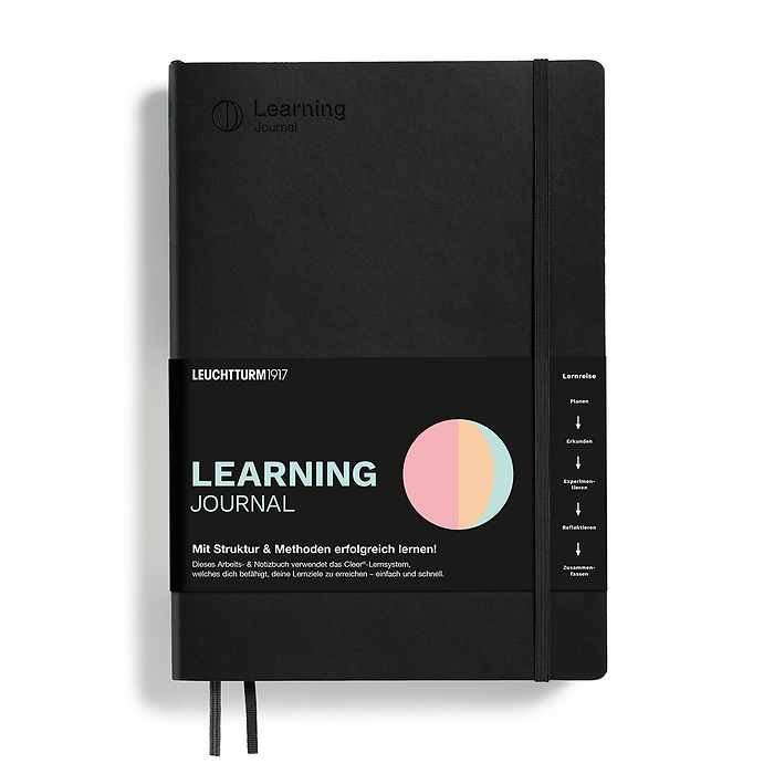 Learning Journal Composition (B5), Tapa blanda, Negro, Alemán