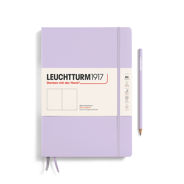 Libreta Composition (B5), Tapa dura, 219 Páginas numeradas,  Lilac, Liso