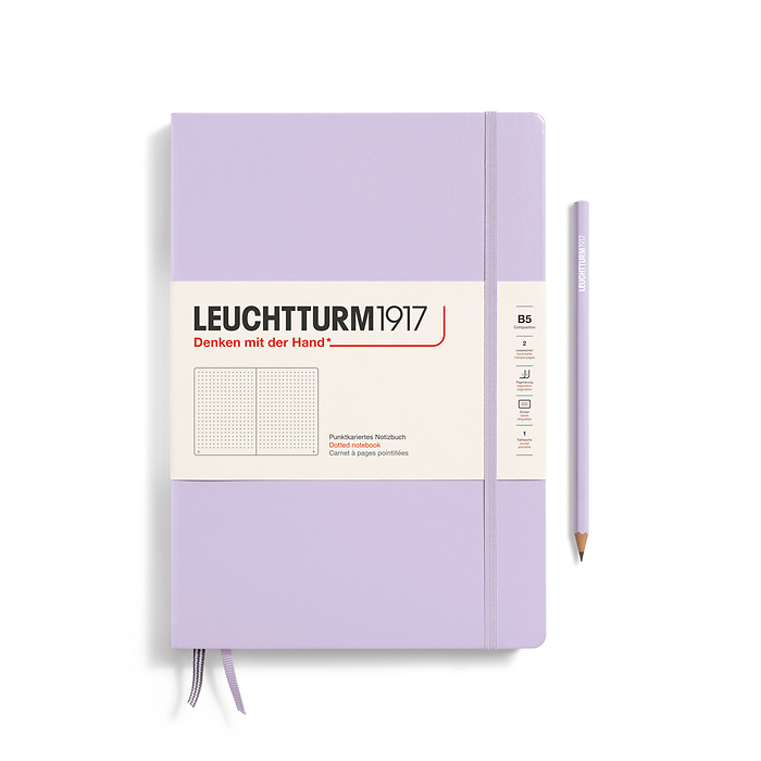 Libreta Composition (B5), Tapa dura, 219 Páginas numeradas,  Lilac, Punteado