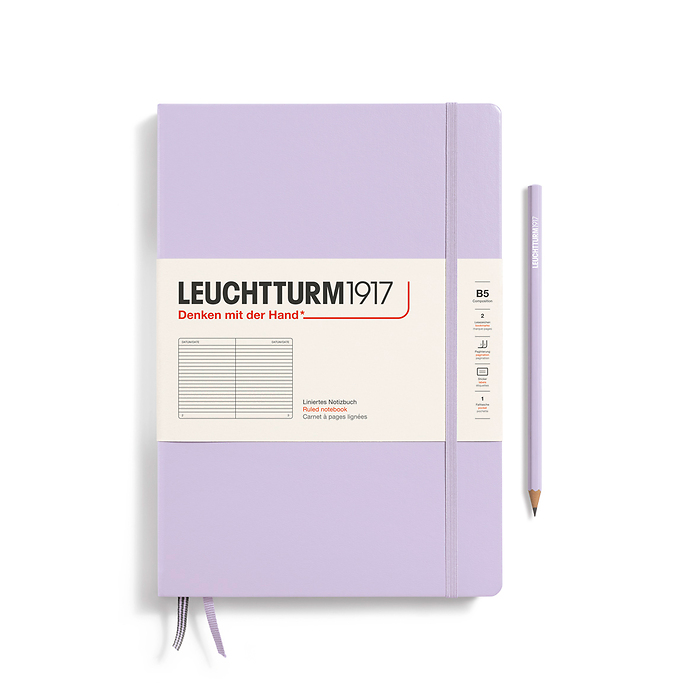 Libreta Composition (B5), Tapa dura, 219 Páginas numeradas,  Lilac, Rayado