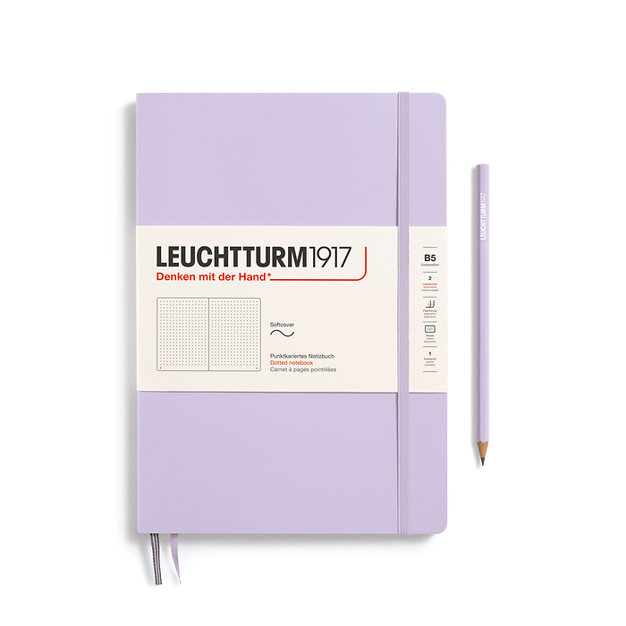 Libreta Composition (B5), Tapa blanda, 123 Páginas numeradas, Lilac, Punteado