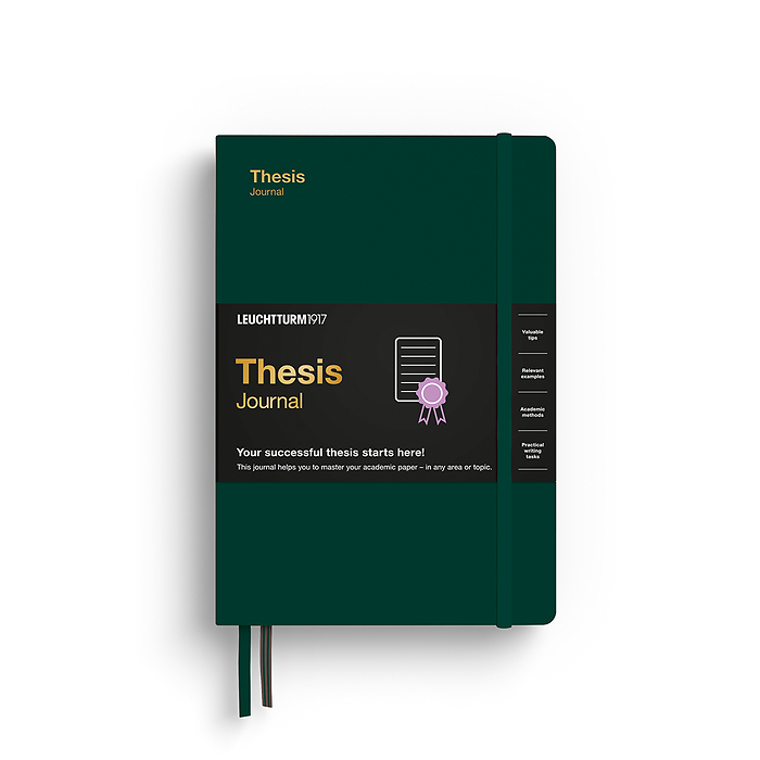 Thesis Journal Medium (A5), Tapa dura, Forest Green, Inglés