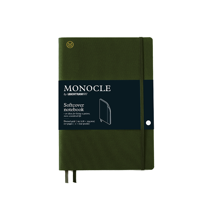 Libreta Composition (B5) Monocle, Tapa blanda, 128 páginas numeradas, Light Grey, Punteado