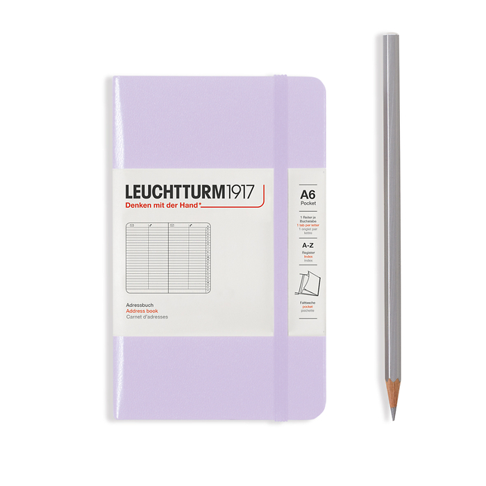 Libreta de direcciones Pocket (A6), Tapa dura, Lilac