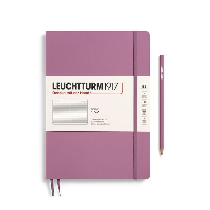 Libreta Composition (B5), Tapa blanda, 123 Páginas numeradas, Dusty Rose, Rayado