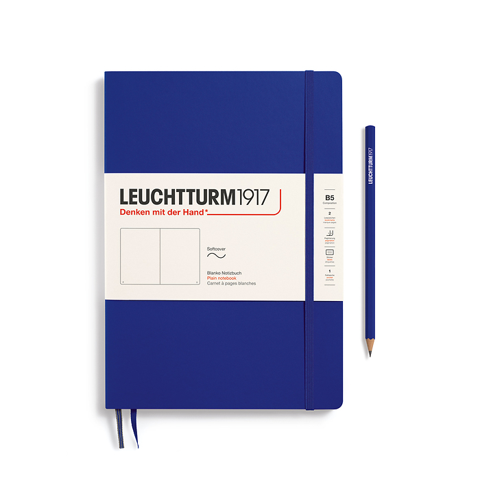 Libreta Composition (B5), Tapa blanca, 123 Páginas numeradas, Ink, Liso