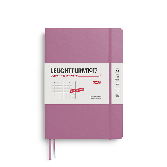 Planificador Semanal Composition (B5) 2026, Dusty Rose, Alemán