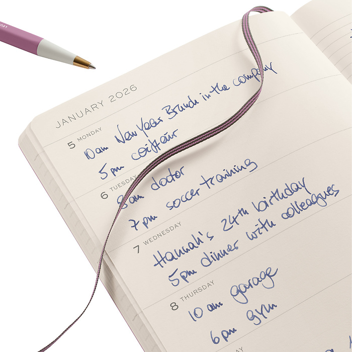 Agenda Semanal & Libreta Medium (A5) 2026, 18 Meses, Spring  Leaf, Inglés