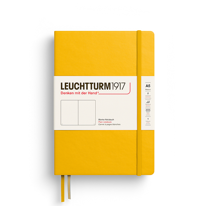 Libreta Medium (A5), Tapa dura, 251 Páginas numeradas, Sunflower, Liso