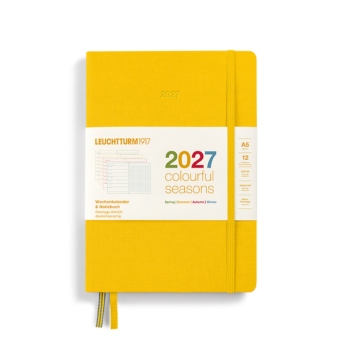 Agenda Semana Vista & Libreta Medium (A5) 2027, Colourful Seasons, Summer, Alemán