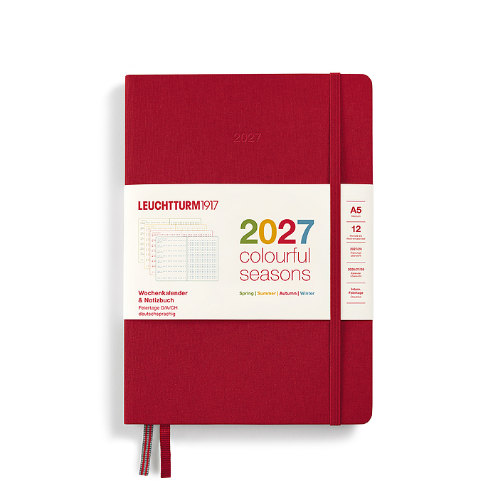 Agenda Semana Vista & Libreta Medium (A5) 2027, Colourful Seasons, Autumn, Alemán