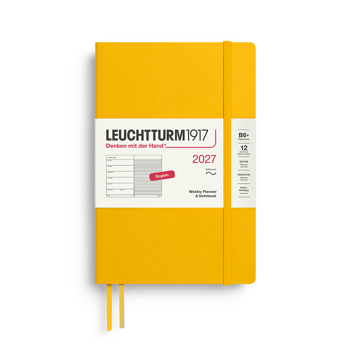 Agenda Semana Vista & Libreta  Paperback (B6+) 2027, Tapas blandas, Sunflower, Inglés