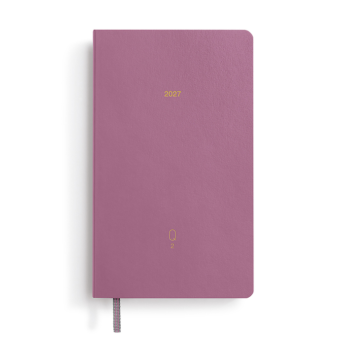 Quarterly Agenda Dá Pagína, Punteado, Pocket A6, 2027, juego de 4, Shades of Rose, Alemán