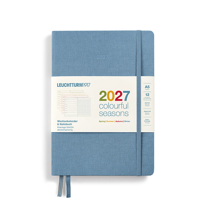 Agenda Semana Vista & Libreta Medium (A5) 2027, Colourful Seasons, Winter, Inglés