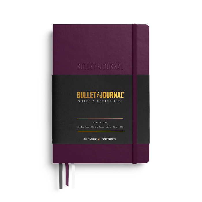 Bullet Journal Edition 2, Medium (A5), Tapa dura, 206 Páginas num., Purple26, Punteado