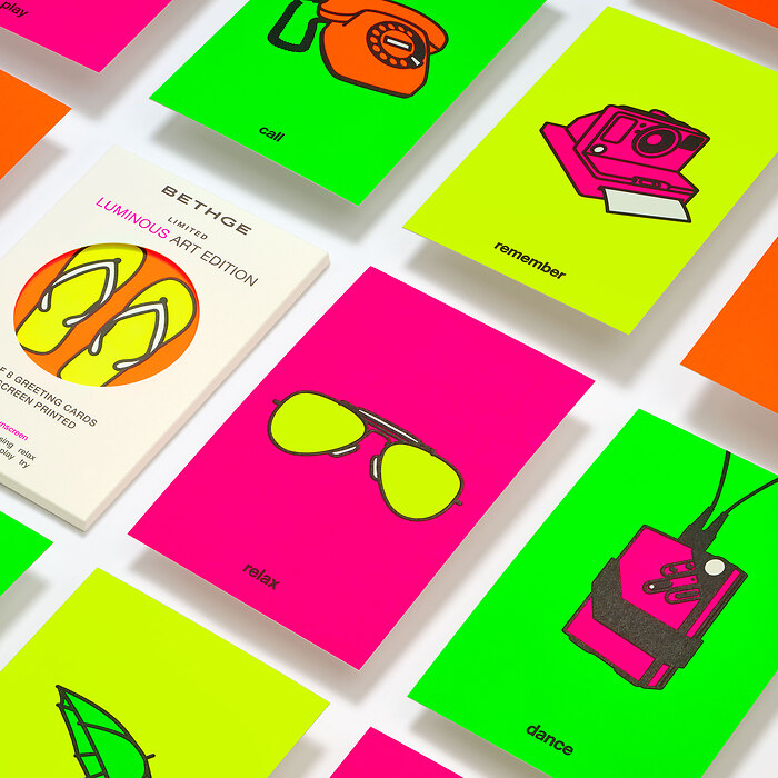 Bethge Luminous Art Edition, set de tarjetas de felicitación con 8 tarjetas