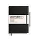 Libreta Master Slim (A4+), Tapa dura, 123 Páginas numeradas, Negro, Cuadriculado