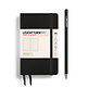 Libreta Pocket (A6), Tapa dura, 187 Páginas numeradas, Negro, Punteado