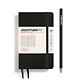 Libreta Pocket (A6), Tapa dura, 187 Páginas numeradas, Negro, Rayado