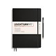 Libreta Master Slim (A4+), Tapa dura, 123 Páginas numeradas, Negro, Rayado