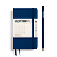 Libreta Pocket (A6), Tapa dura, 187 Páginas numeradas, Azul marino, Punteado