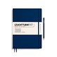 Libreta Master Slim (A4+), Tapa dura, 123 Páginas numeradas, Azúl Marino, Cuadriculado