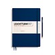 Libreta Master Slim (A4+), Tapa dura, 123 Páginas numeradas, Azul marino, Punteado