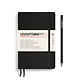 Libreta Paperback (B6+), Tapa  blanda, 123 Páginas numeradas, Negro, Rayado