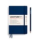 Libreta Paperback (B6+), Tapa blanda, 123 Páginas numeradas, Azul marino, Rayado