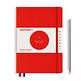 Libreta Medium (A5), Tapa dura, 251 Páginas numeradas, Rojo, Punteado, Bauhaus Edition