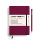 Libreta Medium (A5), Tapa dura, 251 Páginas numeradas, Port  Red, Cuadriculado