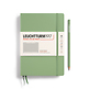 Libreta Medium (A5), Tapa dura, 251 Páginas numeradas, Sage, Cuadriculado
