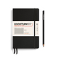 Libreta Paperback (B6+), Tapa  blanda, 123 Páginas numeradas, Negro, Cuadriculado