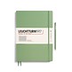 Libreta Master Slim (A4+), Tapa dura, 123 Páginas numeradas, Sage, Cuadriculado
