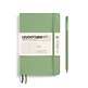 Libreta Paperback (B6+), Tapa  blanda, 123 Páginas numeradas, Sage, Punteado