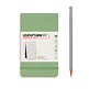 Bloc de notas Pocket (A6), Tapa dura, 184 Páginas numeradas, Sage, Rayado