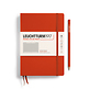 Libreta Medium (A5), Tapa dura, 251 Páginas numeradas, Fox Red, Cuadriculado