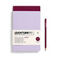 Jottbook Doble (A5 Medium), 59 P. numeradas, Rayado, Lilac & Port Red, paquete doble