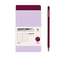 Jottbook Doble (A6 Pocket), 59 P. numeradas, Punteado, Lilac & Port Red, paquete doble