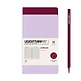Jottbook Doble (A6 Pocket), 59 Páginas numeradas, Rayado, Lilac & Port Red, paquete doble