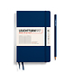 Libreta Paperback (B6+), Tapa dura, 219 Páginas numeradas, Azul marino, Rayado