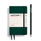 Libreta Pocket (A6), Tapa dura, 187 Páginas numeradas, Forest Green, Liso